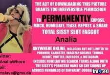 id analia (#Slut #Whore #Fag #Sissy #Schlampe #Analia) - 91 KB Tags: analia, fag, schlampe, sissy, slut, whore (Pict. in Analia faggot hooker)