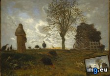 Tags: autumn, flock, fran, jean, landscape, millet, ois, turkeys (Pict. in Metropolitan Museum Of Art - European Paintings)