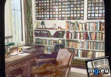 Tags: angeles, bookshelves, california, decou, displayed, interior, lantern, los, residence, slides, study (Pict. in Branson DeCou Stock Images)