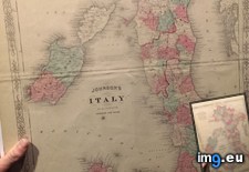 Tags: colored, hand, italy, map (Pict. in My r/MAPS favs)
