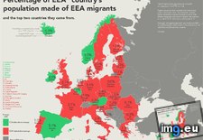 Tags: area, croatia, economic, eea, european, largest, map, migrant, migration, origins, percentages, showing (Pict. in My r/MAPS favs)