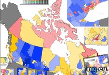 Tags: based, canadian, election, federal, projected, results, riding (Pict. in My r/MAPS favs)