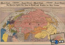 Tags: atop, colored, full, map, newspaper, published, russian, sits, spider, spread, victims, watches, world (Pict. in My r/MAPS favs)