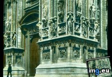 Tags: cathedral, corner, detail, duomo, exterior, facade, milan, south, west (Pict. in Branson DeCou Stock Images)