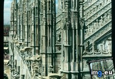 Tags: cathedral, detail, duomo, gargoyles, milan, roof, spires (Pict. in Branson DeCou Stock Images)