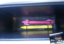Tags: car, crayons, daughter, left, melted, one, pink, yellow (Pict. in My r/MILDLYINTERESTING favs)