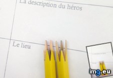 Tags: broke, interesting, pattern, pencil, was, writing (Pict. in My r/MILDLYINTERESTING favs)
