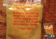 Tags: chinese, mustard, packet, quote (Pict. in My r/MILDLYINTERESTING favs)