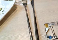 Tags: awkward, fork, knife, restaurant (Pict. in My r/MILDLYINTERESTING favs)