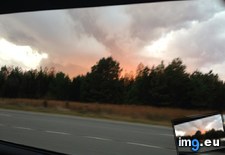 Tags: clouds, fire, forest, formed, sunset, way (Pict. in My r/MILDLYINTERESTING favs)