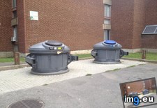 Tags: bins, defense, garbage, turrets (Pict. in My r/MILDLYINTERESTING favs)