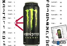 Tags: drink, energy, monster (Pict. in Zionist Conspiracy Pics)