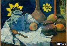Tags: fruit, gauguin, life, paul, teapot (Pict. in Metropolitan Museum Of Art - European Paintings)