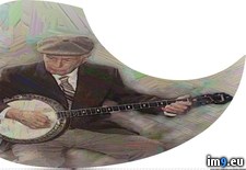 Tags: banjo, guard, old, pick, player (Pict. in Custom Pickguard Art)