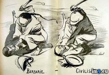 Tags: barbarianism, caricature, civilization, propagandaposters (Pict. in My r/PICS favs)