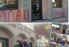 Tags: canadians, cold, lake, mosque, night, paint, rally, spray, vandalized (Pict. in My r/PICS favs)