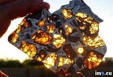 Tags: meteorite, pallasite, slice (Pict. in My r/PICS favs)