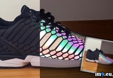 Tags: black, iridescent, material, shoe, unique (Pict. in My r/PICS favs)