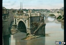 Tags: aemelius, bridge, broken, pons, ponte, river, rome, rotto, tiber (Pict. in Branson DeCou Stock Images)