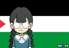 Tags: anime, antizionist, flag (Pict. in Your Waifu Supports Palestine)