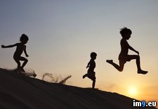 Tags: dune, leap, sand, sunset (Pict. in Beautiful photos and wallpapers)