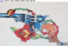 Tags: design, gun, roses, tattoo (Pict. in Tattoo Flash)