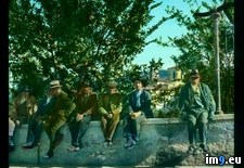 Tags: men, sitting, tivoli, wall (Pict. in Branson DeCou Stock Images)