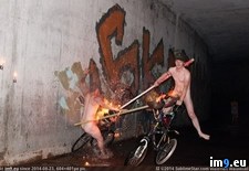 Tags: bicycle, fire, jousting, naked, tunnel, wtf (Pict. in My r/WTF favs)