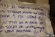 Tags: bathroom, handwriting, not, roommates, trashcan, wtf (Pict. in My r/WTF favs)